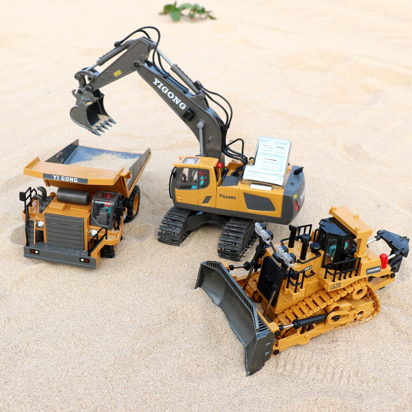 Dwi Dowellin Remote Control Excavator Toy for Kids 4-10 – 2.4GHz RC with Realistic Lights & Metal Digging