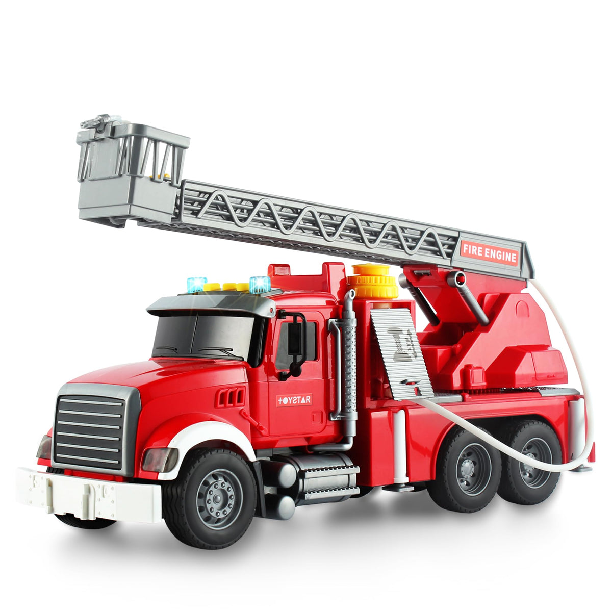 Dwi Dowellin Kids Fire Truck Toys – Water Shoot, Lights & Sounds for 3-6 Year Old Boys