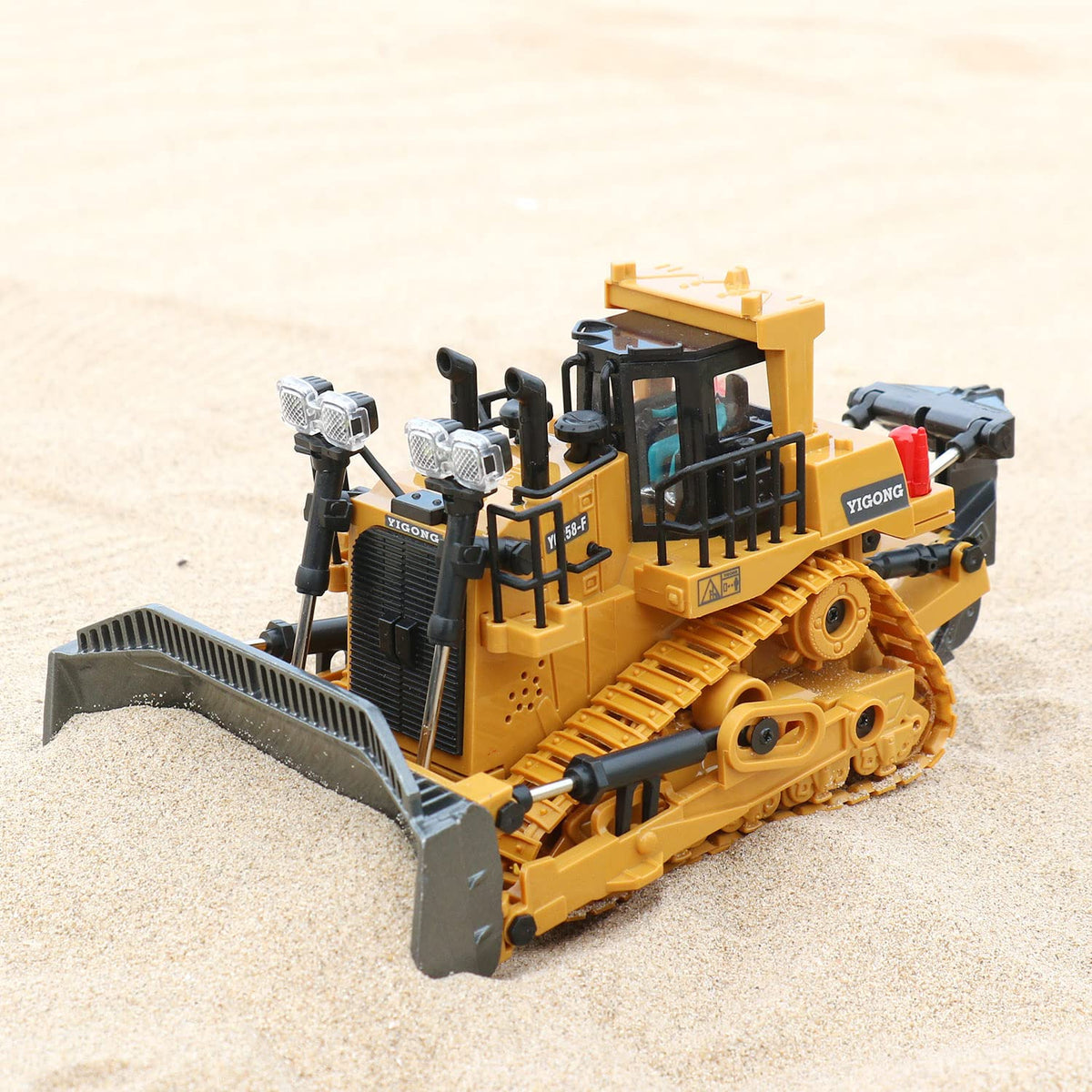 Dwi Dowellin RC Bulldozer Toy for Boys – Realistic 2.4GHz Construction Truck