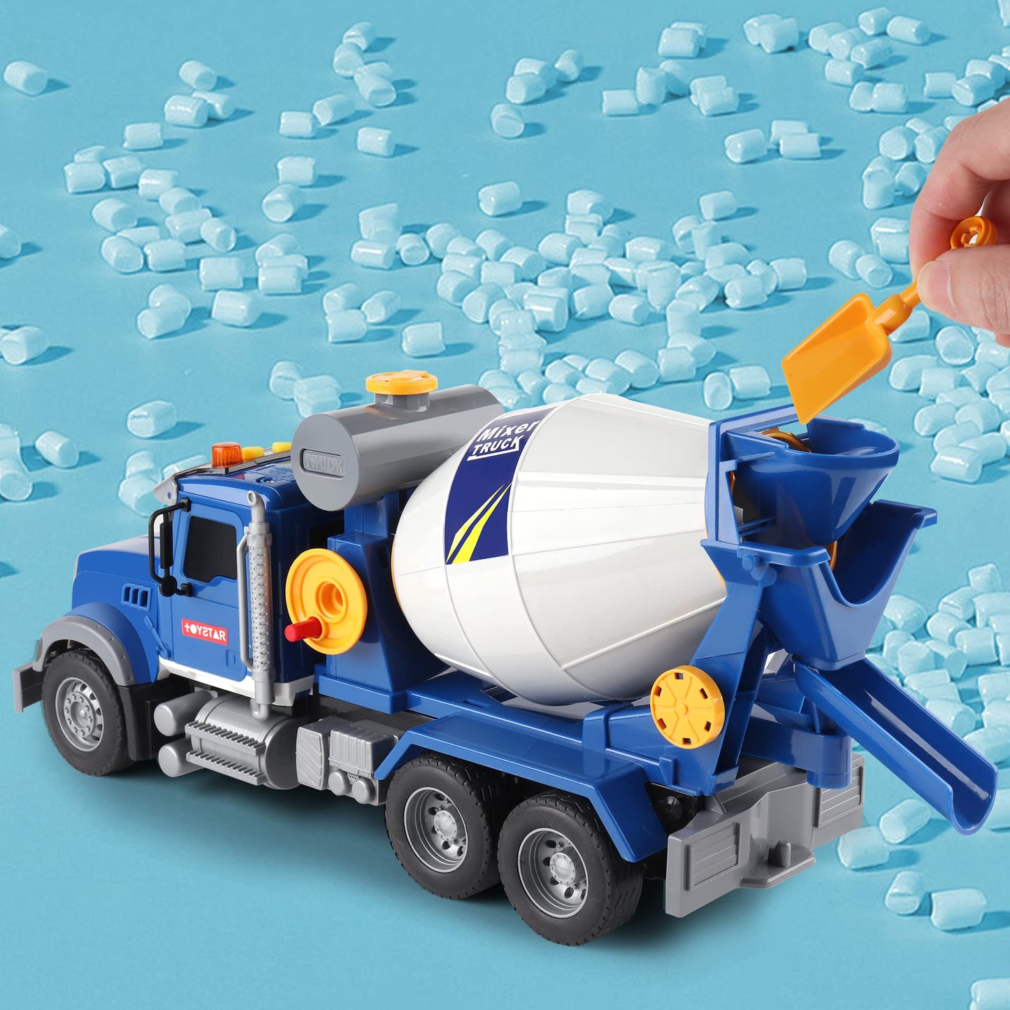Dwi Dowellin Toddler Trucks: Big Cement Mixer with Lights & Sounds