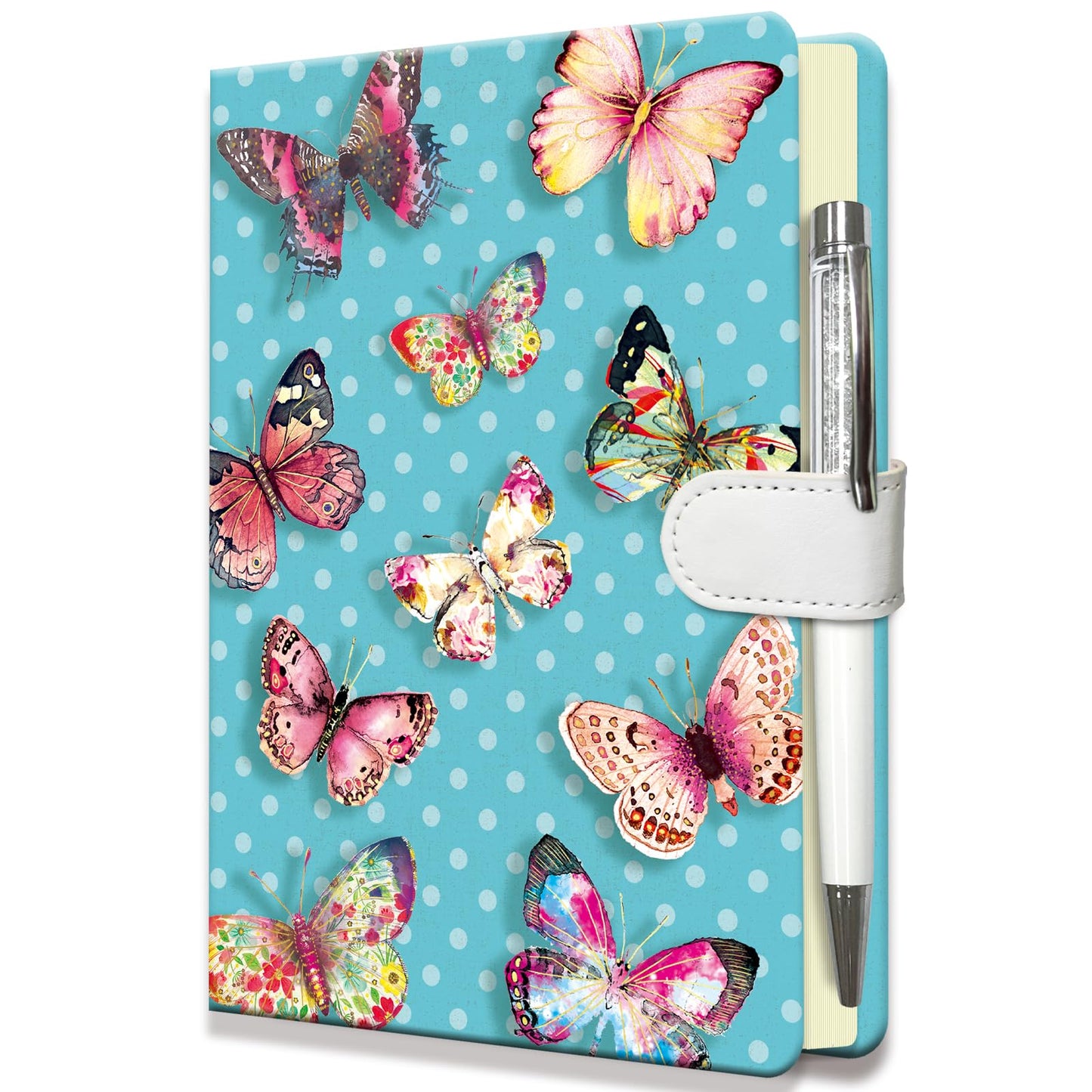DWIYITTN Butterflies Journal for Girls | 192-Page Hardcover Diary with Pen & Magnetic Closure