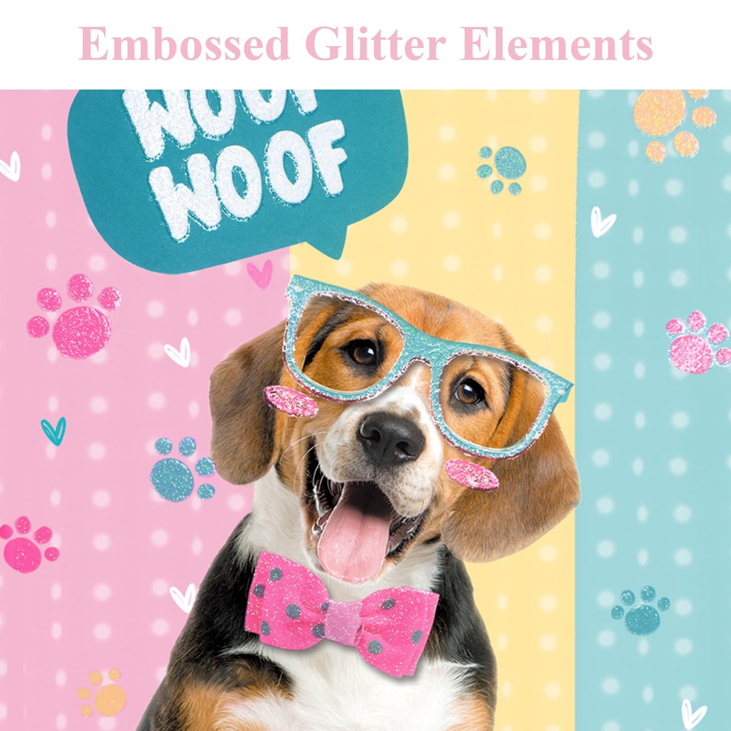 DWIYITTN Dog Journal for Girls - Gift for Kids, Magnetic Closure, 192 Pages, 5.3 x 7.5 in