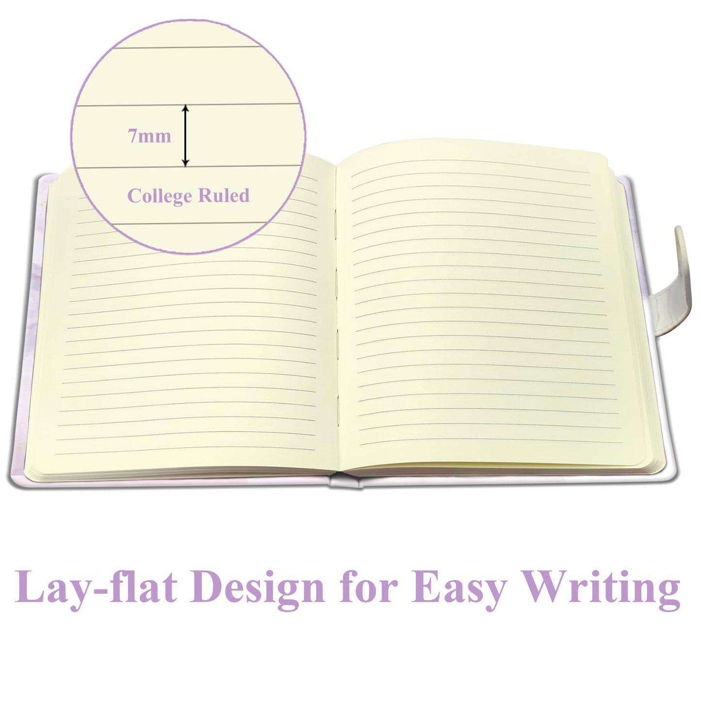 DWIYITTN Floral Journal for Girls – 192-Page Hardcover Diary with Magnetic Closure & Pen