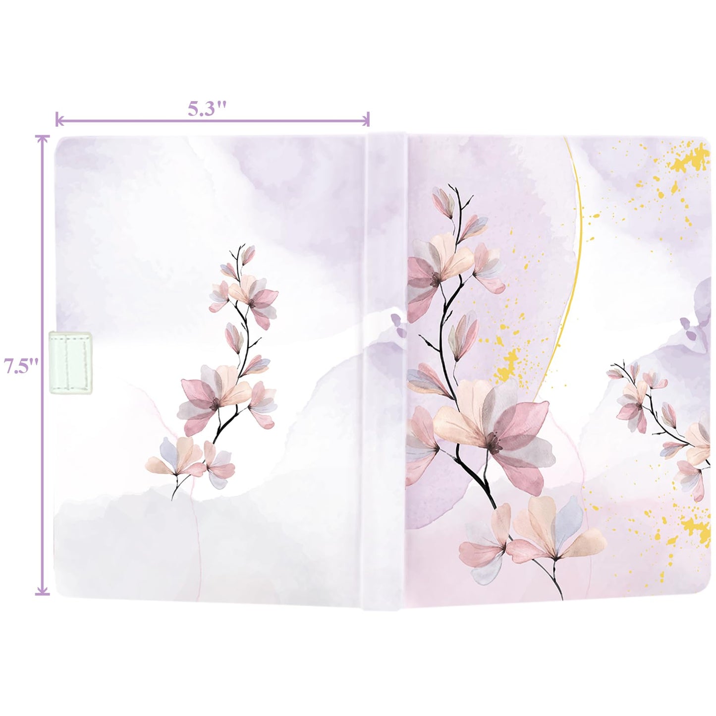 DWIYITTN Floral Journal for Girls – 192-Page Hardcover Diary with Magnetic Closure & Pen