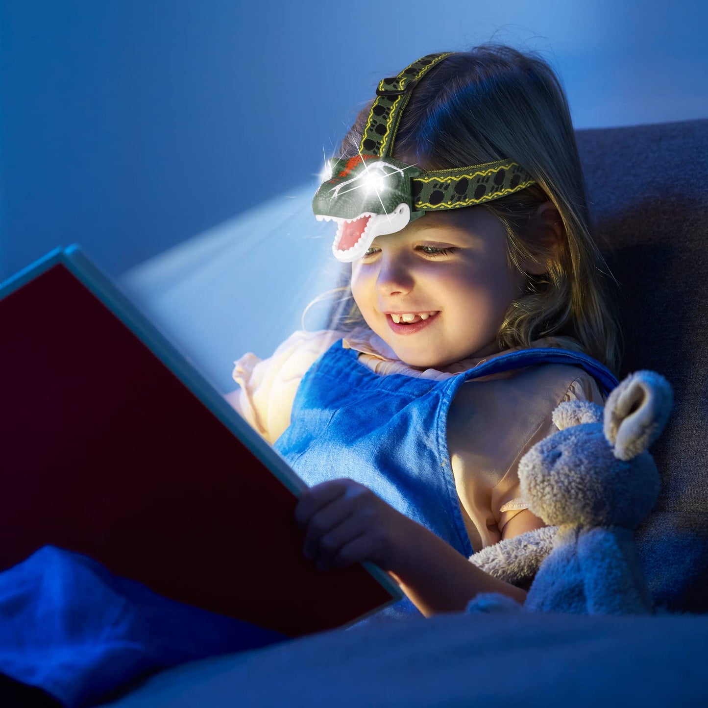 DX DA XIN Dinosaur Headlamp T-Rex – Kids LED Headlamp for Camping & Toys
