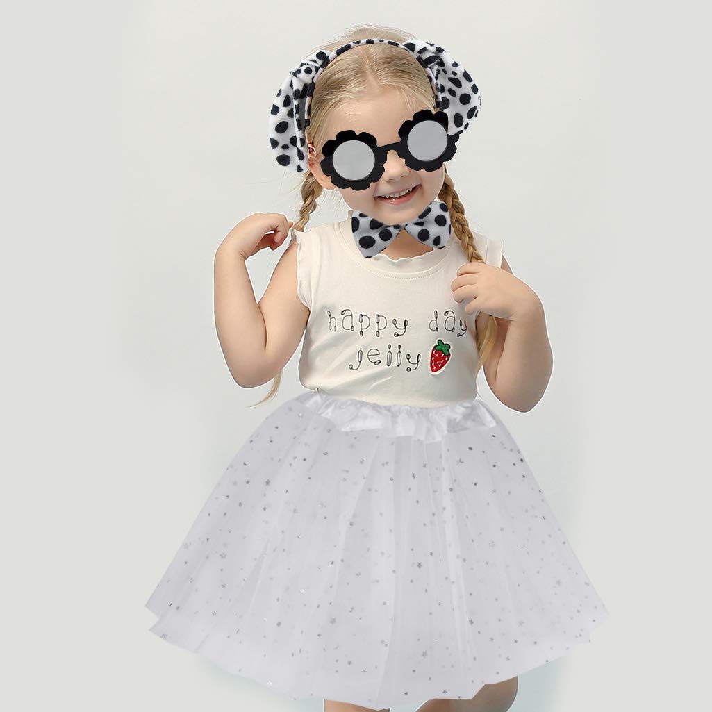 Dxhycc Dalmatian Costume Set for Kids – Ears, Bowtie, Tail & Tutu