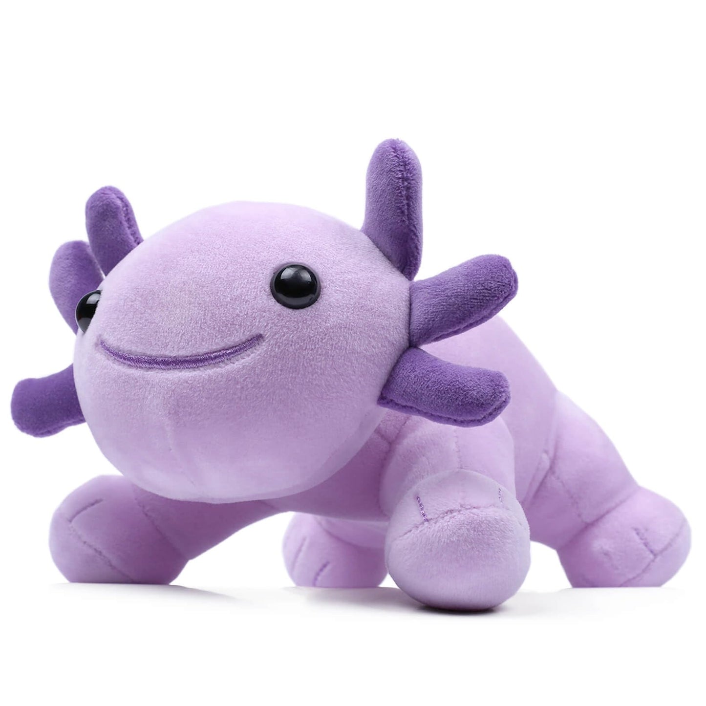 DYBFONO Axolotl Plush Toy – 10.8-Inch Soft Kawaii Pillow (Purple)
