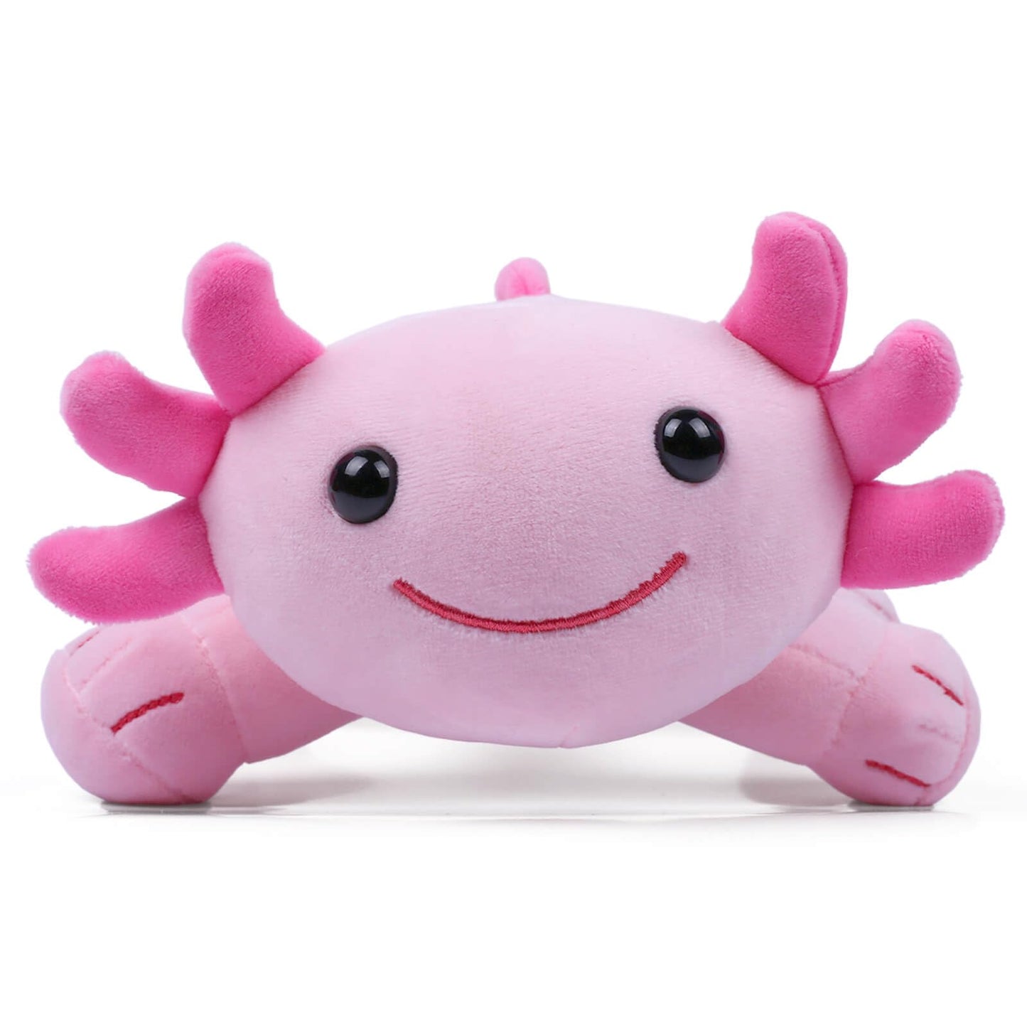 DYBFONO Axolotl Plush Toy, 10.8-inch Soft Pink Kawaii Salamander Pillow for Kids