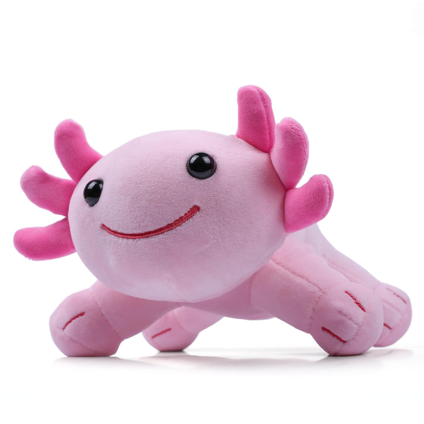 DYBFONO Axolotl Plush Toy, 10.8-inch Soft Pink Kawaii Salamander Pillow for Kids