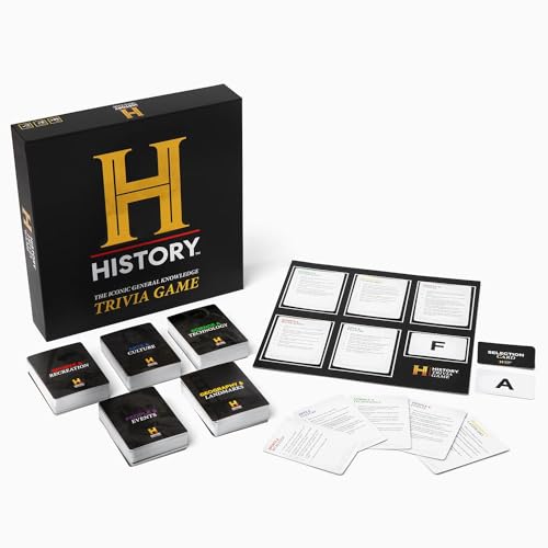 DYCE History Channel Trivia Game - 2000+ Questions for Family Game Night