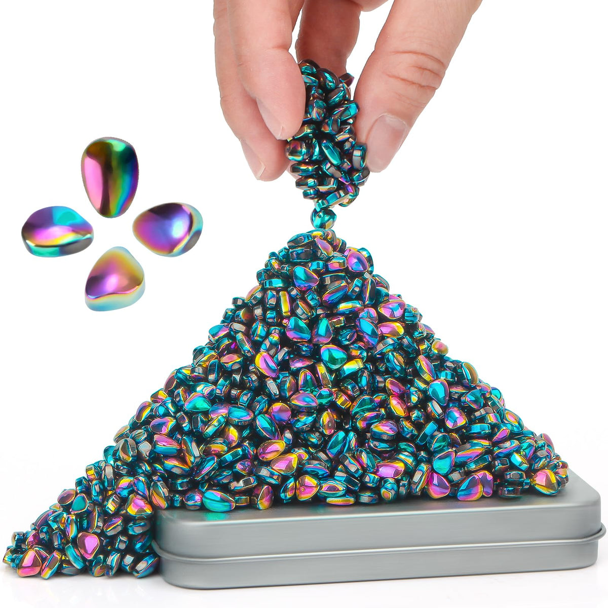 DYRDM 500+ Original Ferrite Putty — Colorful Sensory Stones for Adult Fidget and Desk Stress Relief