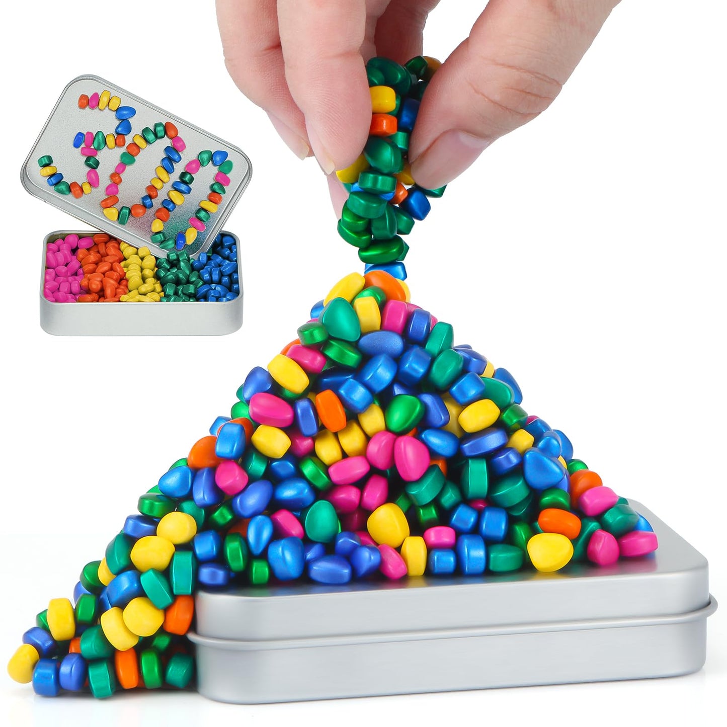 DYRDM 300+ Original Ferrite Putty Multicolor – Sensory Stones Desk Fidget Toy for Adults