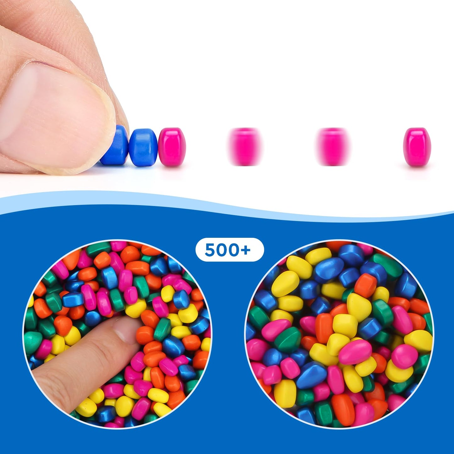 DYRDM 500+ Ferrite Putty Multicolor – Sensory Stones for Desk Focus & Stress Relief