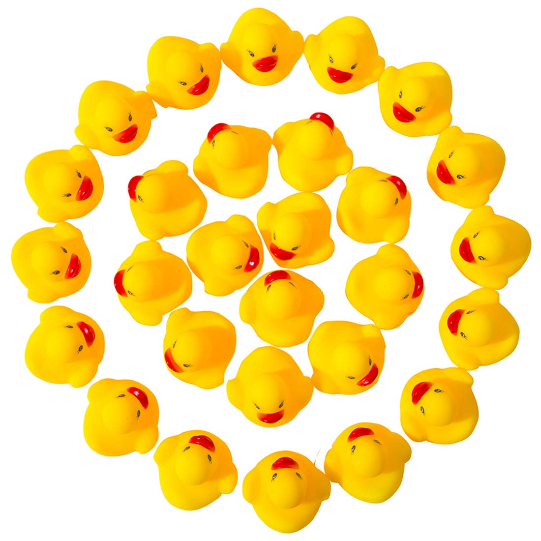 DZTIAN 31-Piece Float & Squeak Rubber Duck Bath Toys for Kids