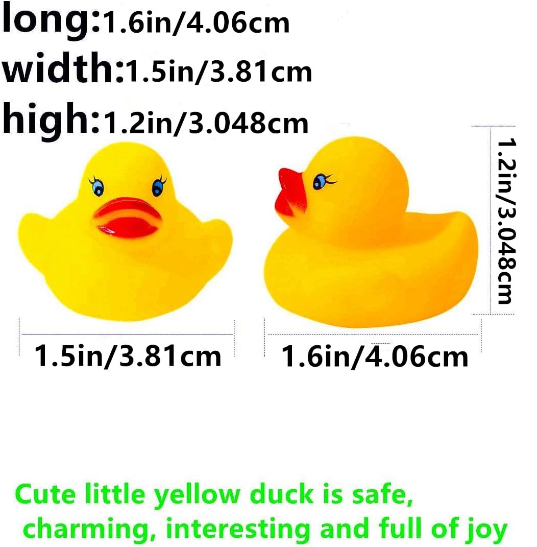 DZTIAN 31-Piece Float & Squeak Rubber Duck Bath Toys for Kids