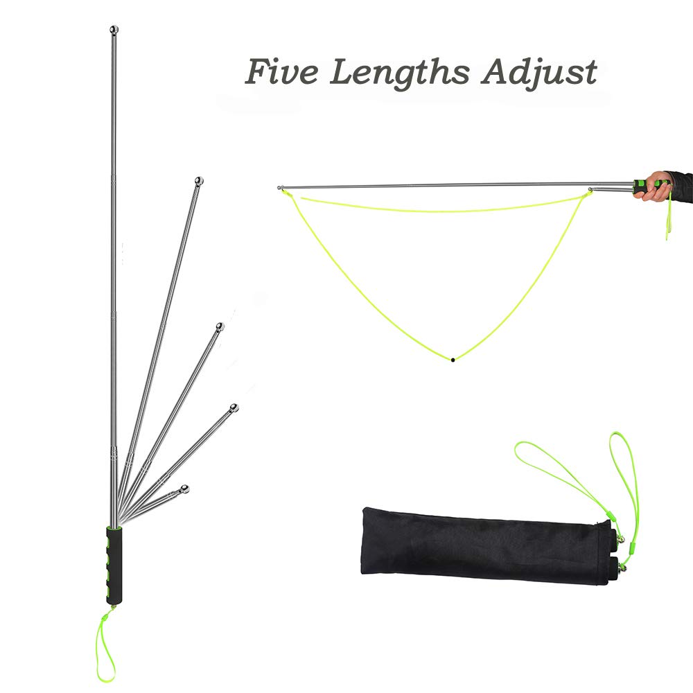 E-Know Bubble Wand | Telescopic Stainless Steel Giant Bubble Wand for Outdoor Fun