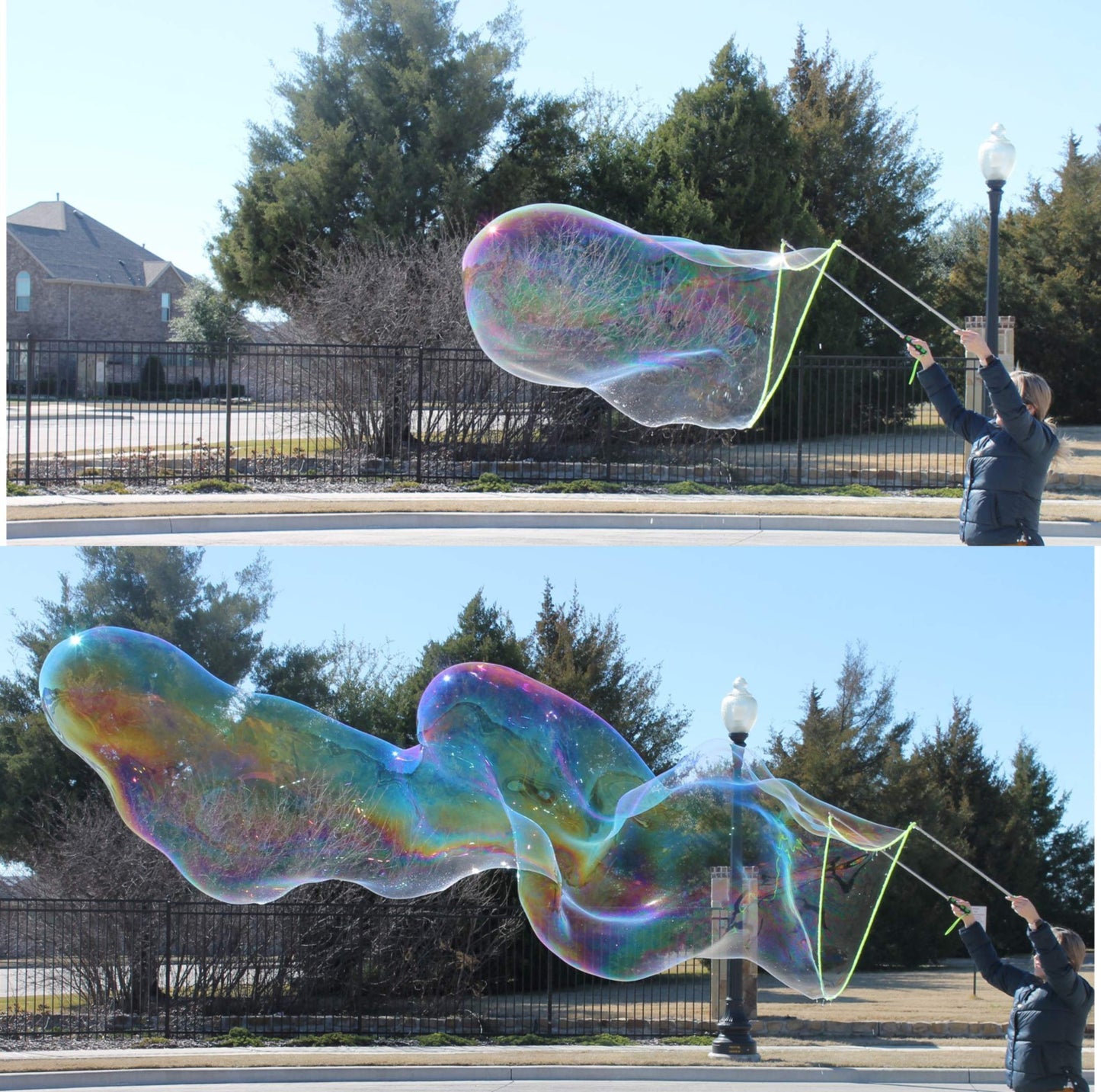 E-Know Bubble Wand | Telescopic Stainless Steel Giant Bubble Wand for Outdoor Fun
