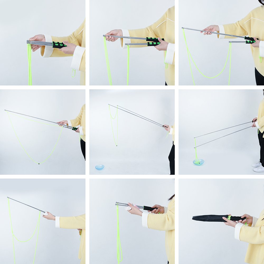 E-Know Bubble Wand | Telescopic Stainless Steel Giant Bubble Wand for Outdoor Fun