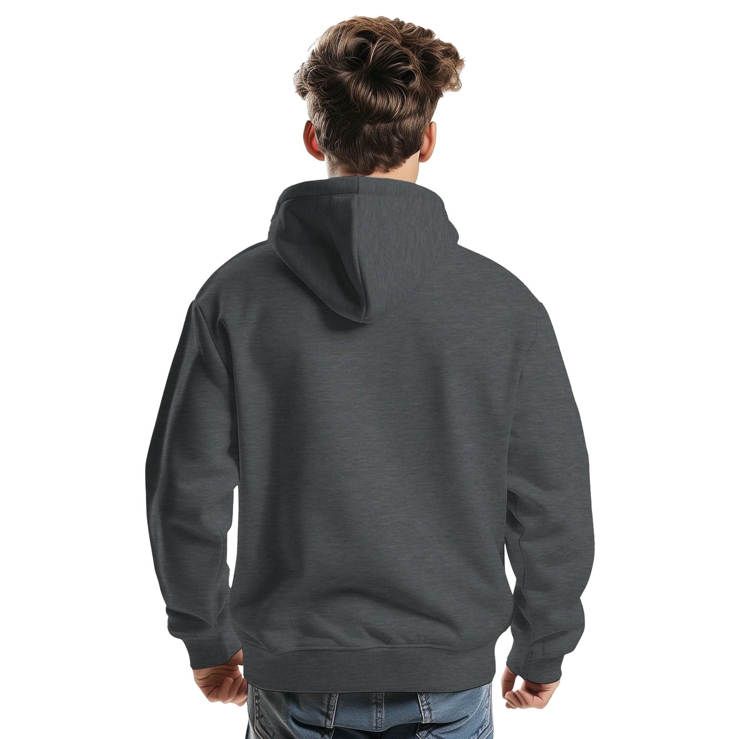 Love Is Love Hoodie – Retro LGBTQ+ Pride Pullover | JustHoods JH001 Premium Unisex Sweatshirt with Rainbow Pocket Print