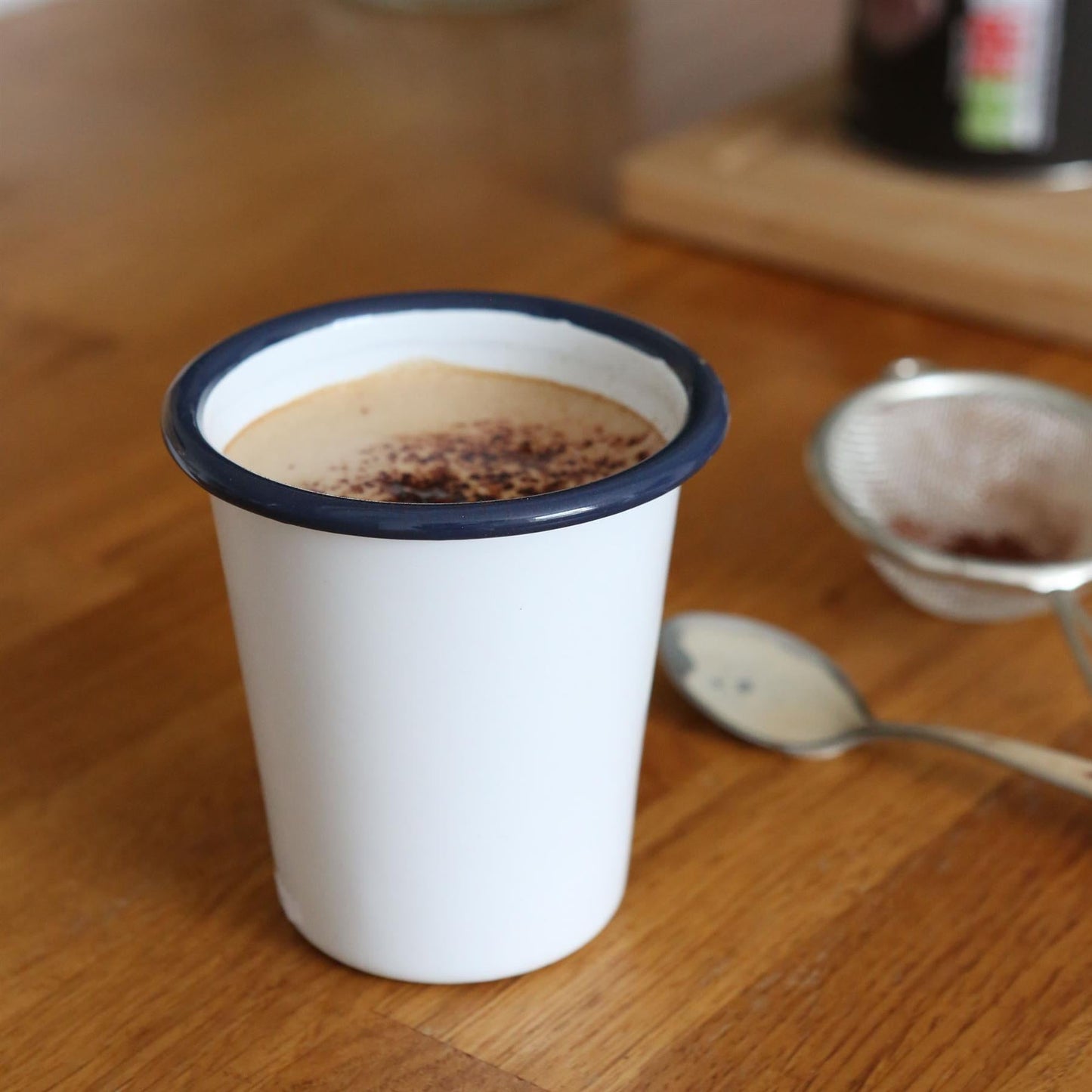 300ml White Enamel Tumblers - Pack of 6