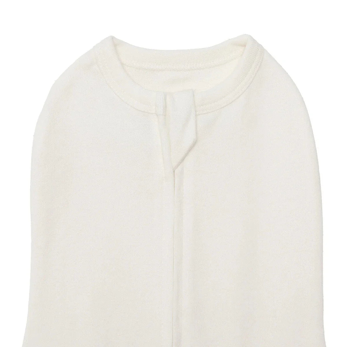 HelloBaby Unisex Swaddle Wrap Zip Fastening Crew Neck - Ecru