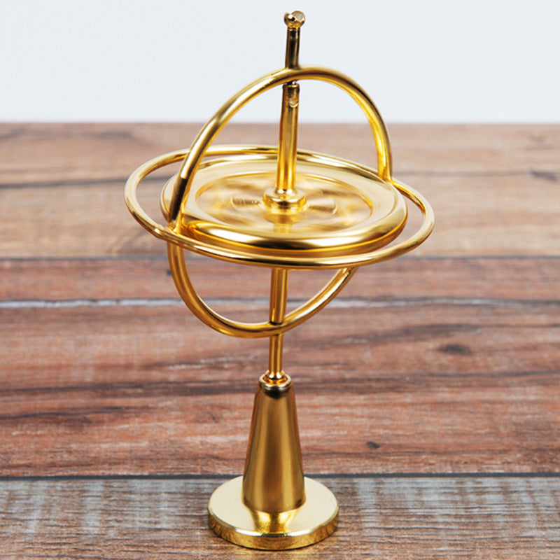 Creative Scientific Learning Metal Finger Gyroscope Gyro Top Pressure Relieve Classic Toy Educational Toy For Children