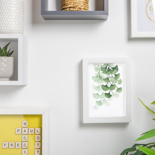 5" x 7" White 3D Box Photo Frame