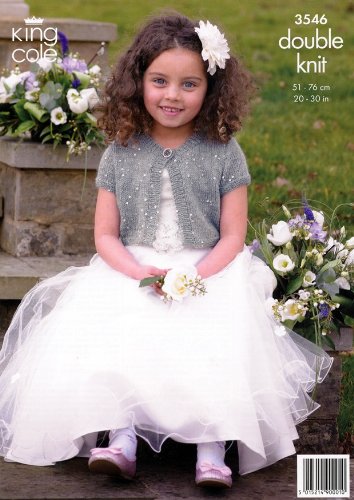 King Cole Children's Cardigans Galxay DK Knitting Pattern 3546