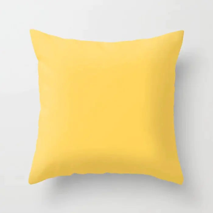 Yellow & Black Geometric Pillow Cover – Modern Abstract Cushion Case 45×45cm