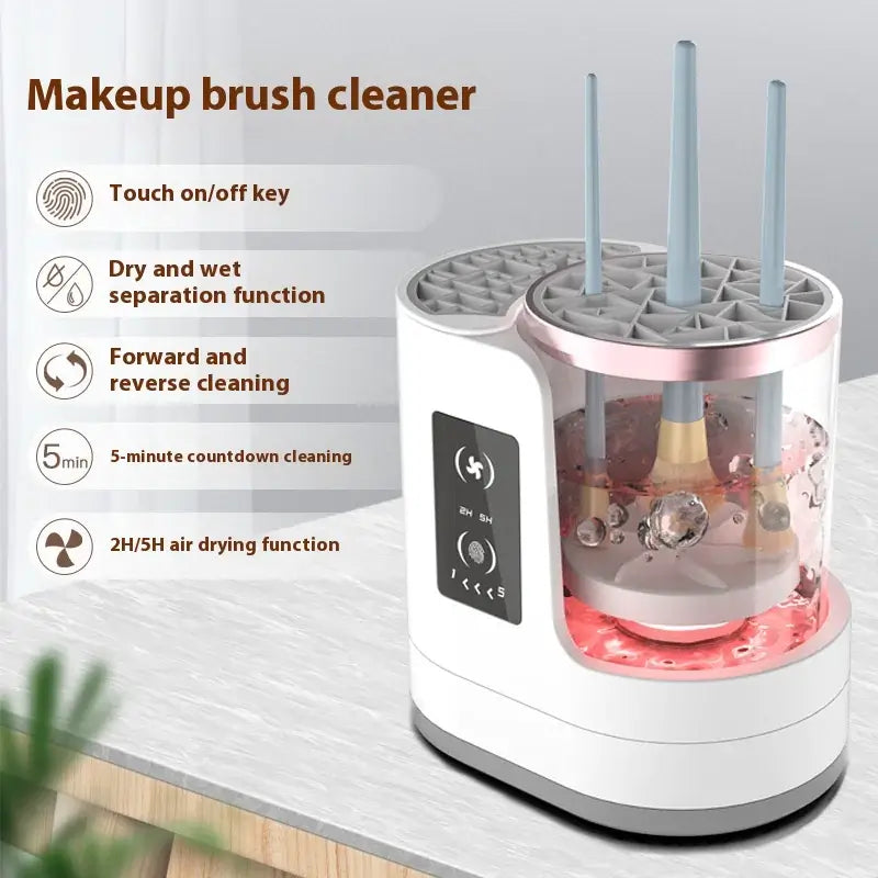 Electric Makeup Brush Cleaner and Dryer - USB Powered with Auto Drying