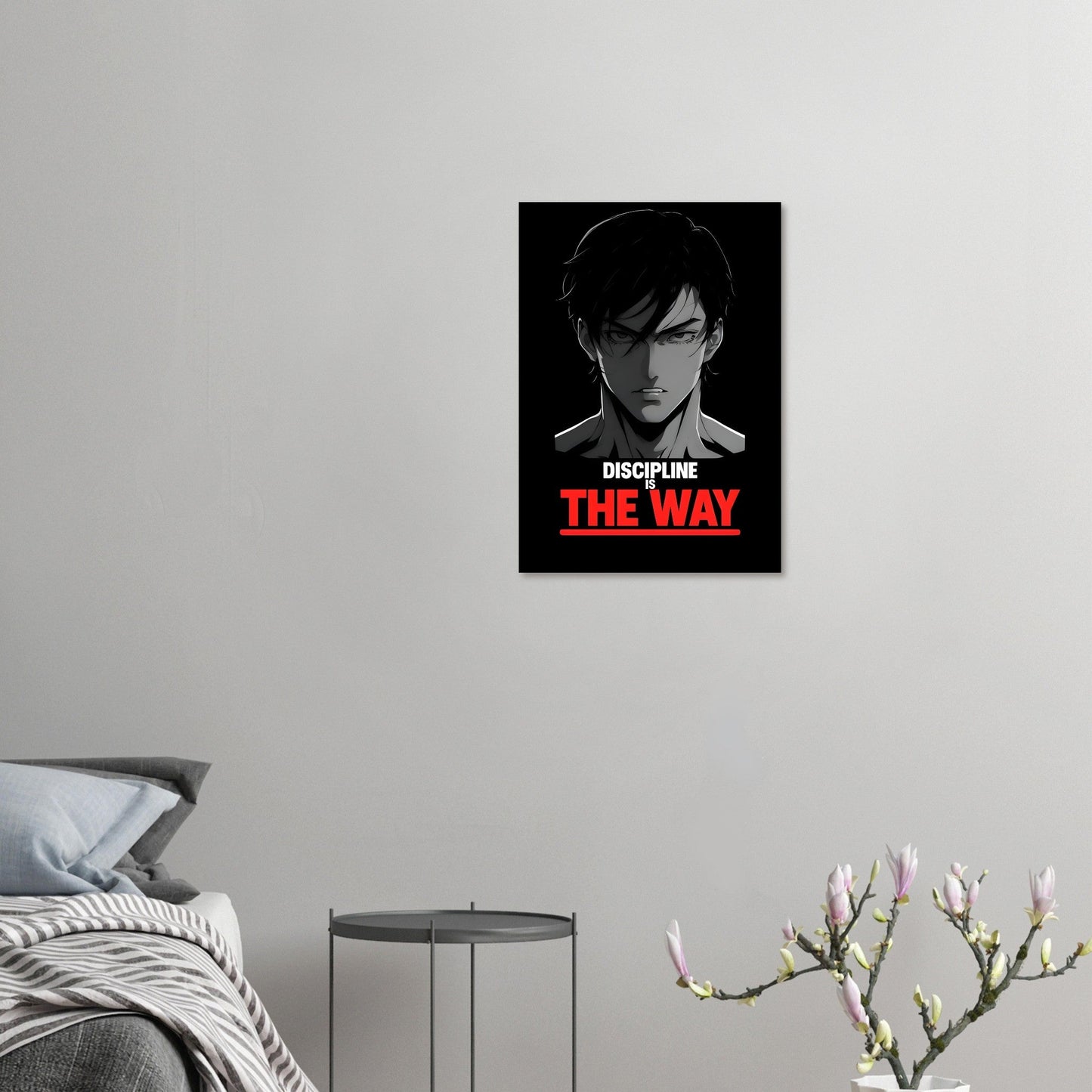 Discipline is the Way - Anime Motivational Wall Art | Empowering Semi-Gloss Print | Inspirational Anime Poster for Home & Office Decor