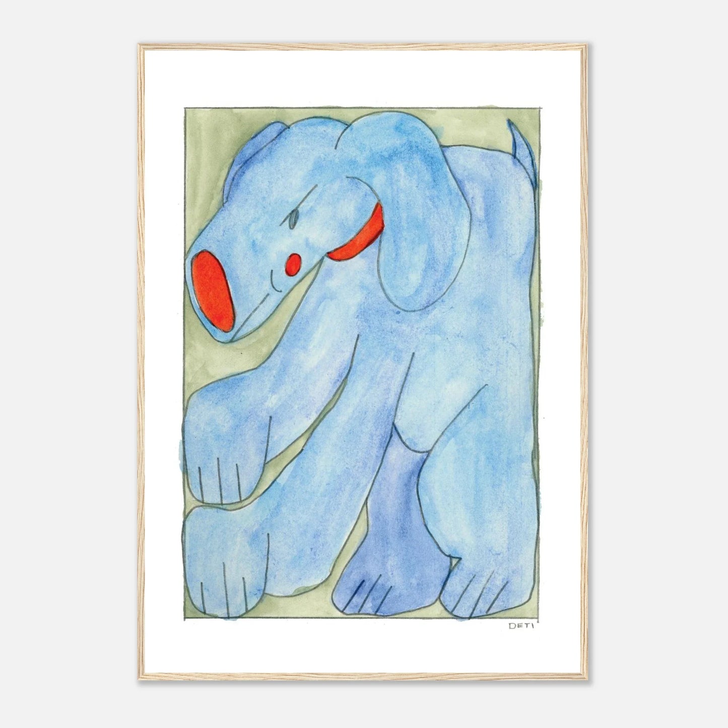 Hayley Deti - 'Boog 2 (Mischief)' Framed Print