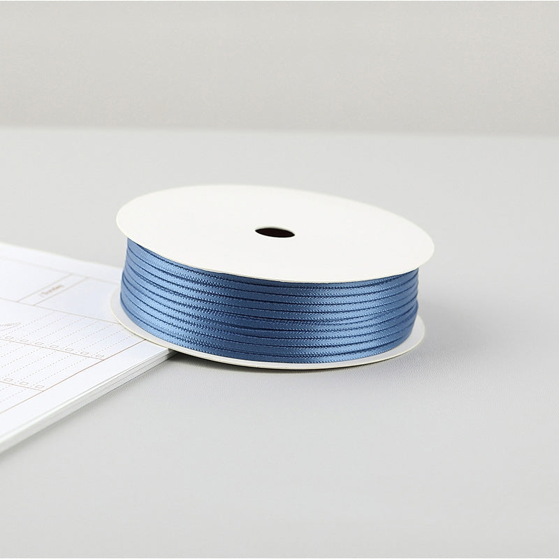 2mm Silk Ribbon Balloon Ribbon Rope Double-sided Diy Packaging