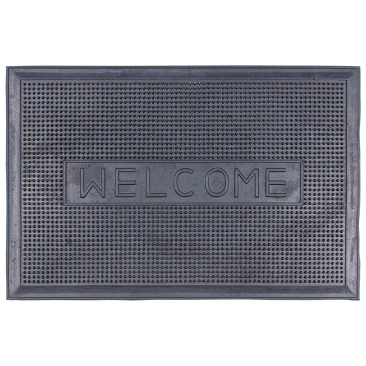 60cm x 40cm Welcome Heavy Duty Rubber Door Mat