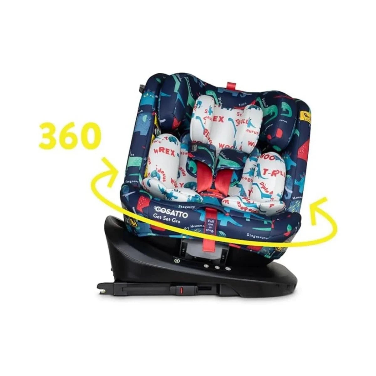 Cosatto Get Set Grow i-Size 360 Car Seat - D Is For Dino