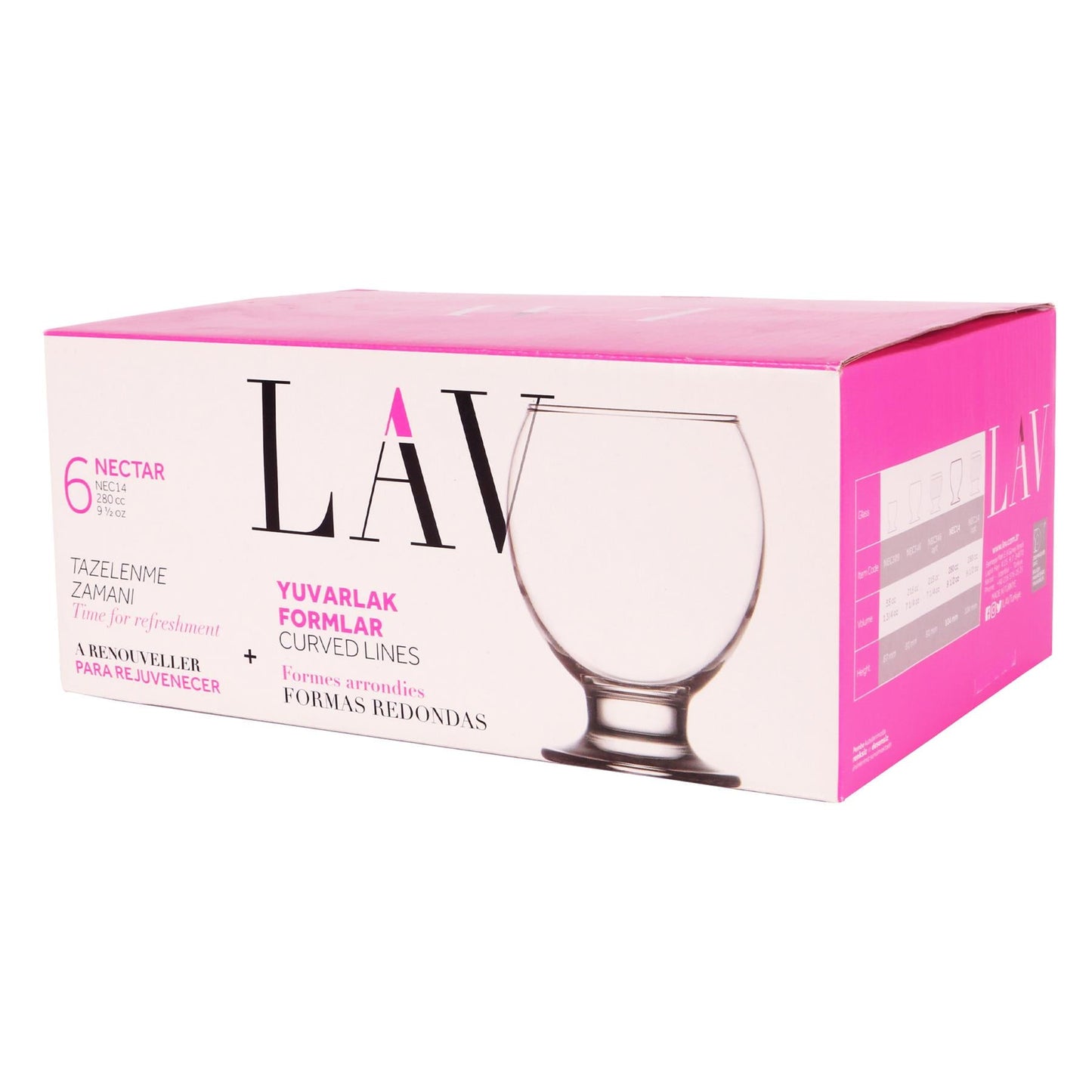 280ml Nectar Glass Tumblers - Pack of 6