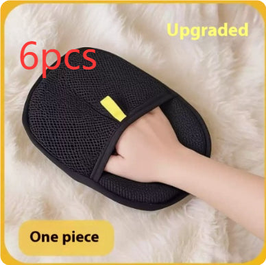 Pet Hair Remover Mitt Pet Hair Remover Gloves Deshedding Brush Glove For Dog Cat Rabbit With Long Short Curly Hair