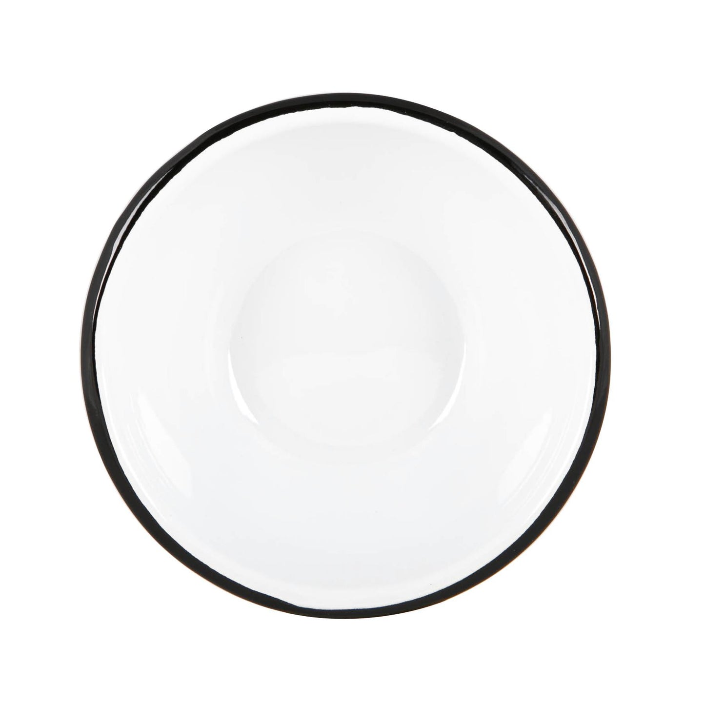 16cm White Enamel Bowls - Pack of Six