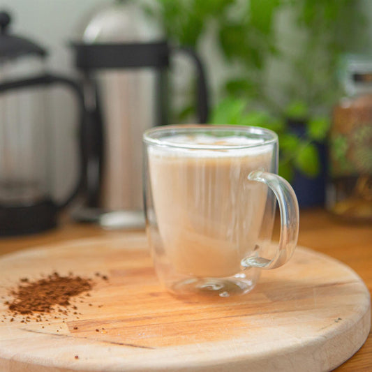386ml Double-Walled Glass Coffee Cups Set - Pack of 2