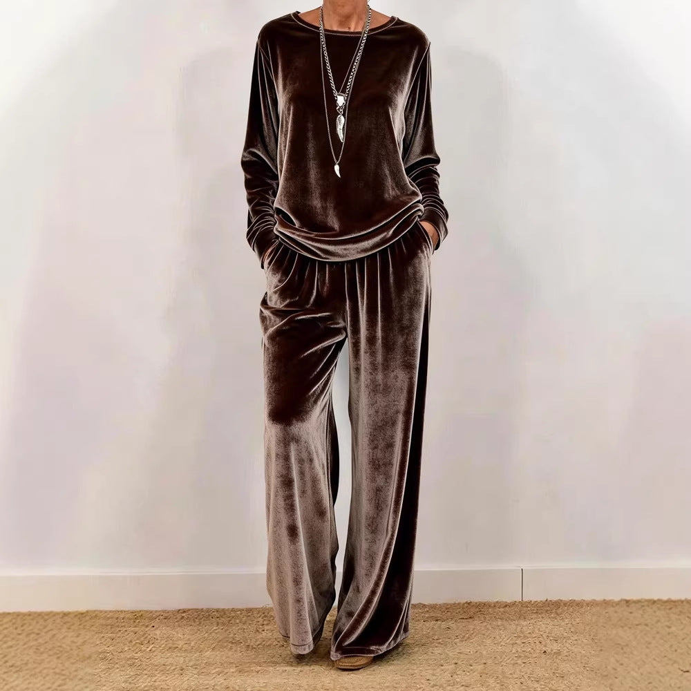 Women's Minimalist Co-ord Suit | Relaxed Fit Long Sleeve Two-Pieces Set
