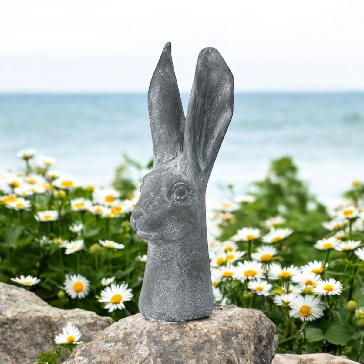29CM GREY RESIN RABBIT