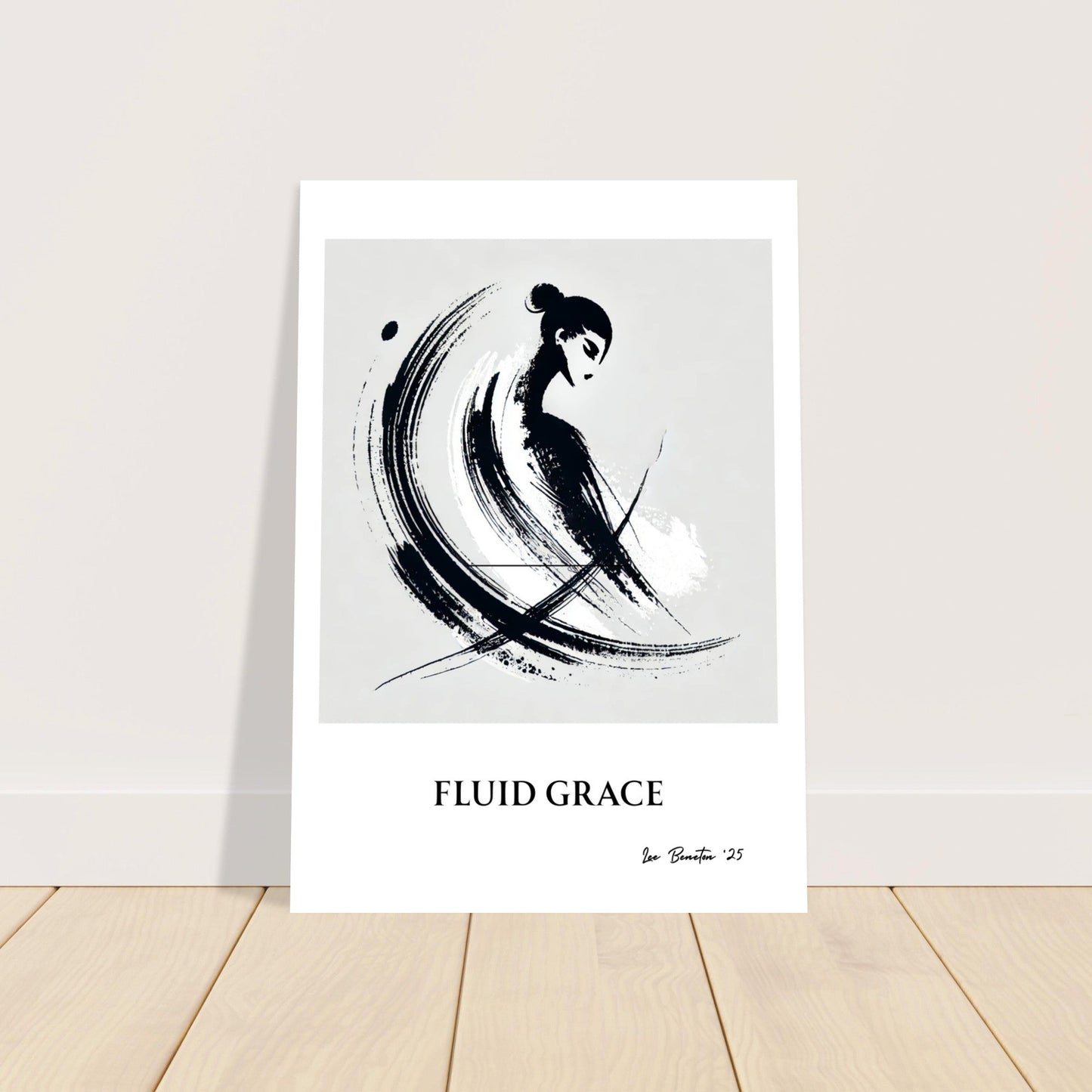 Minimalist Ink Brush Wall Art Print