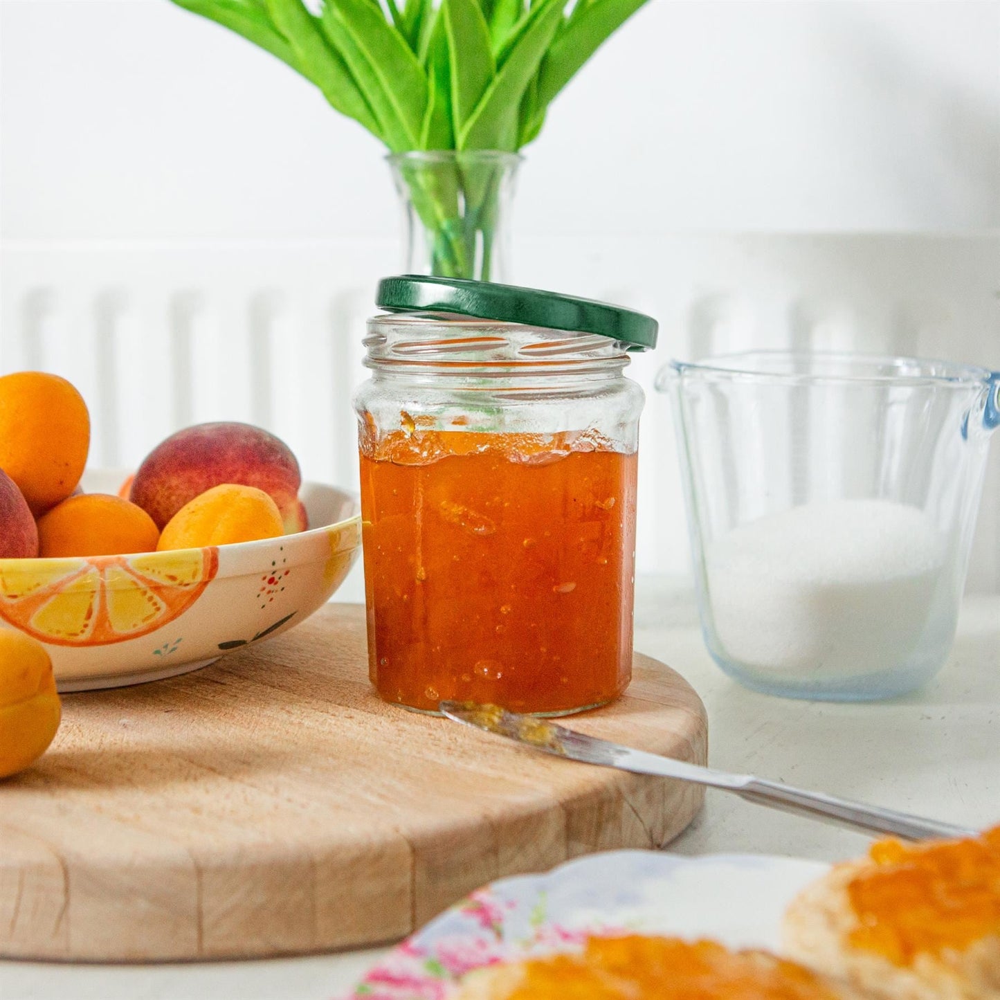380ml Glass Jam Jars with Lids - Pack of 6