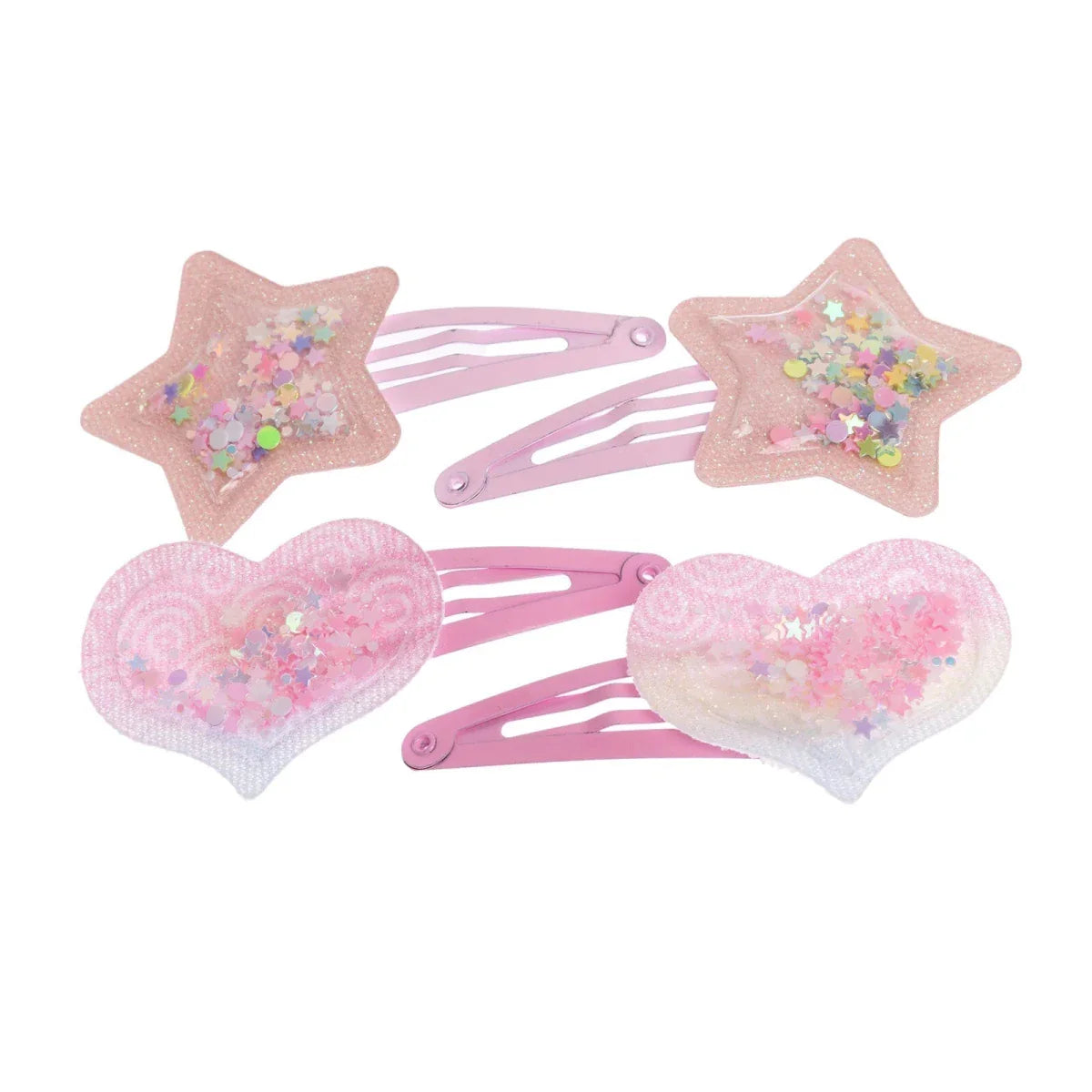 HelloBaby Hair Clips Girls - Mixcolor Printed