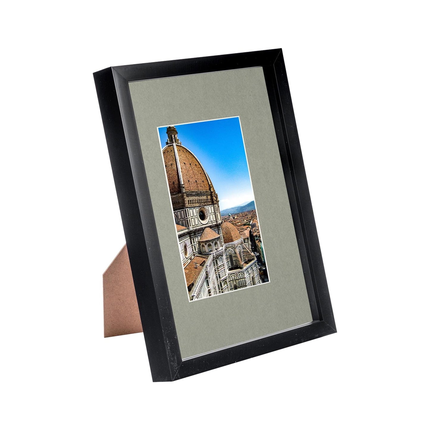 Black A4 (8" x 12") 3D Shadow Box Frame with A5 Mount