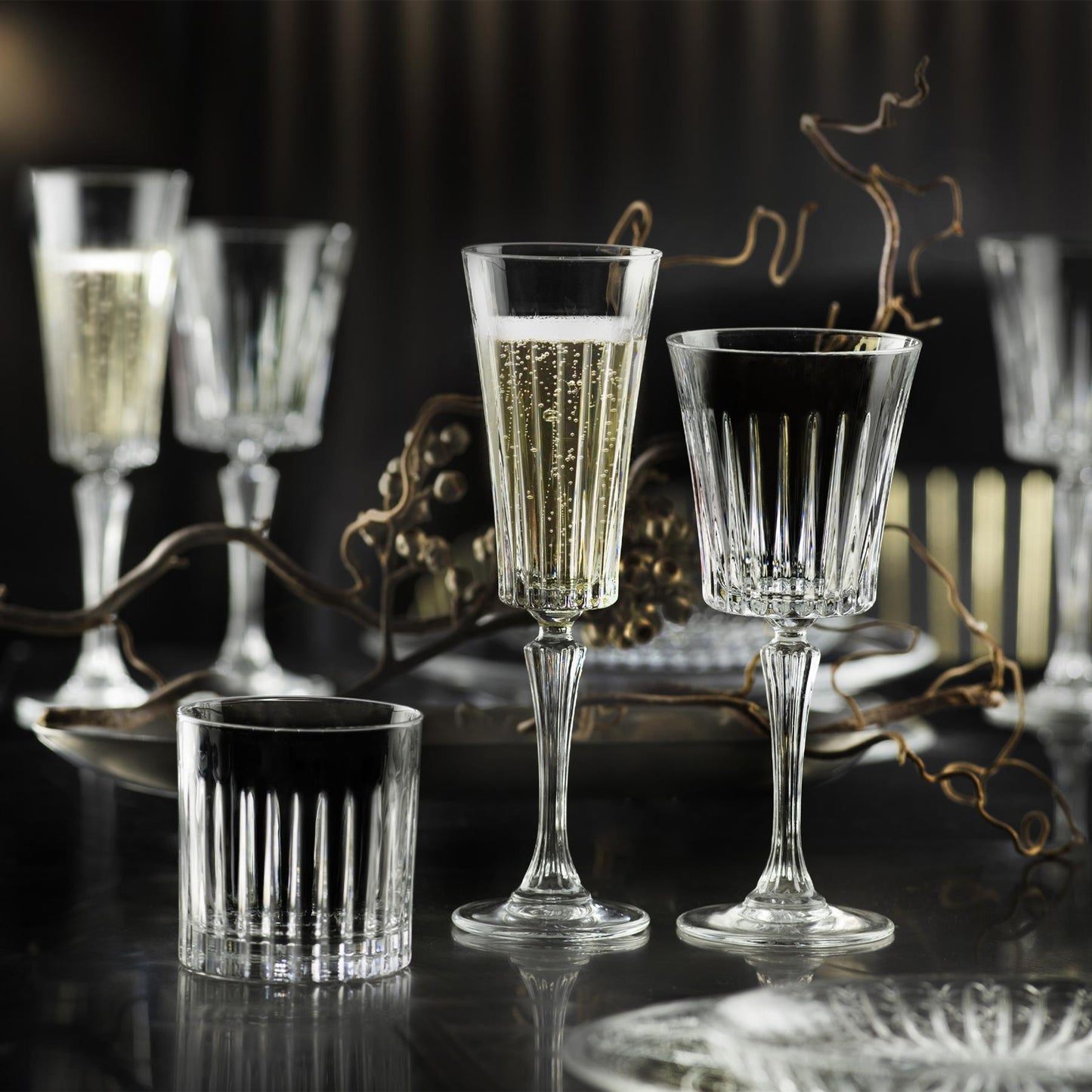 4 Piece Crystal 340ml Mixology Whisky Glass Set