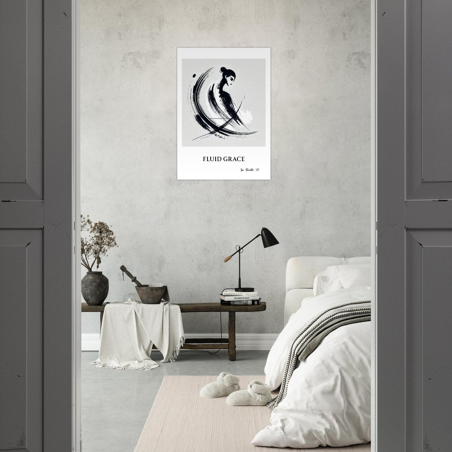 Minimalist Ink Brush Wall Art Print
