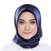 Satin Imitation Silk Scarf Shawl Ladies Headscarf