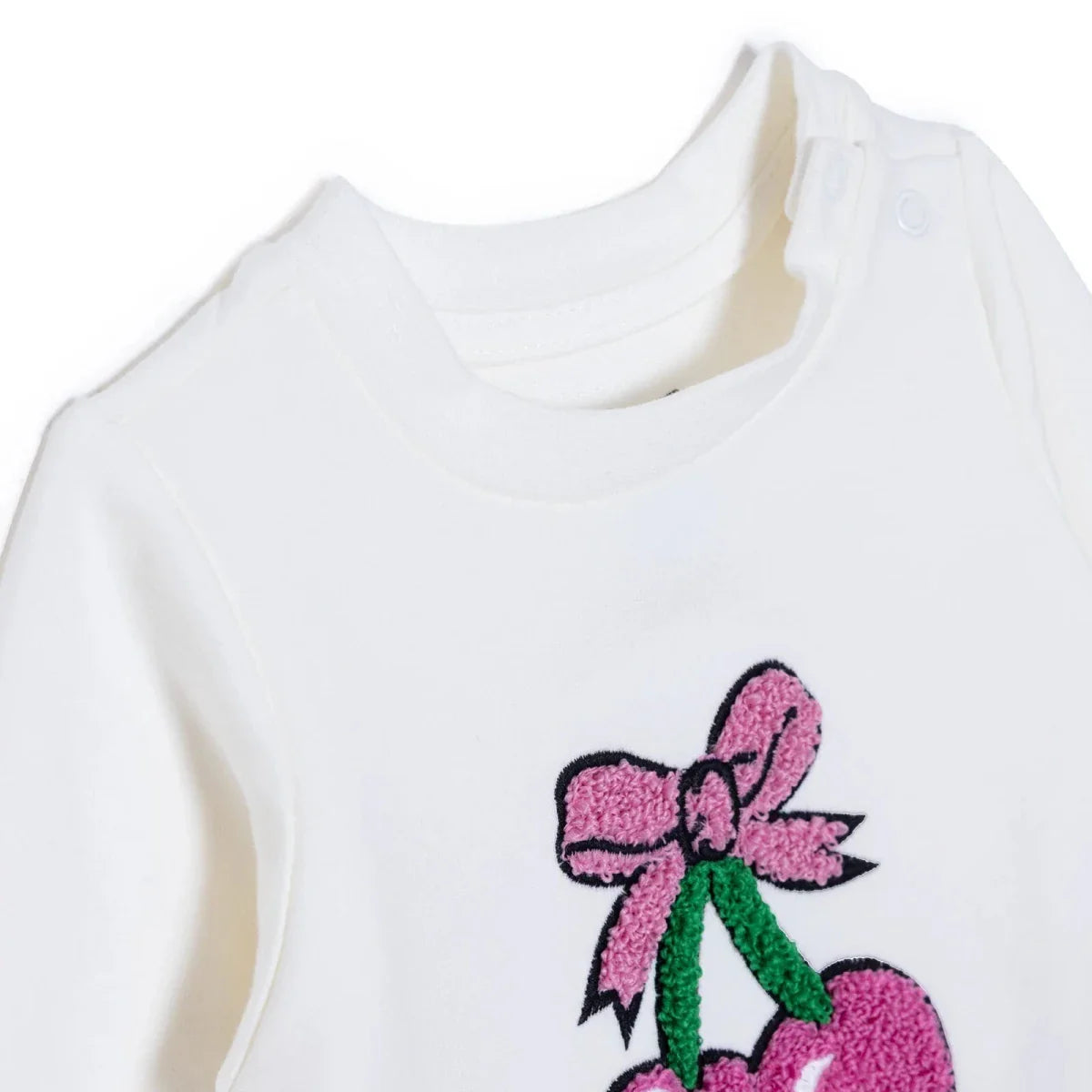 HelloBaby Girls Sweatshirt- Bottom Fruits Crew Neck Long Leg Long Sleeve - Pink