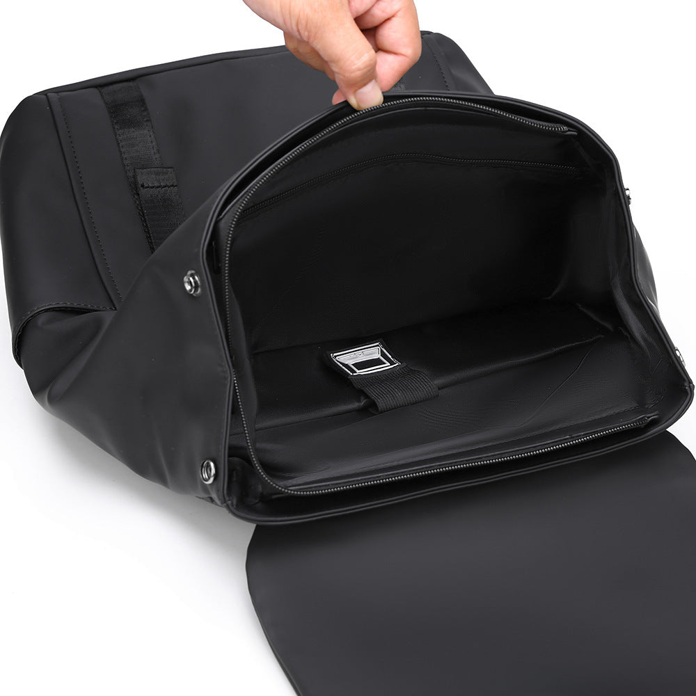 Men's Stylish Backpack With Side Pockets, Great For College And Outdoor Activities, Sturdy & Roomy